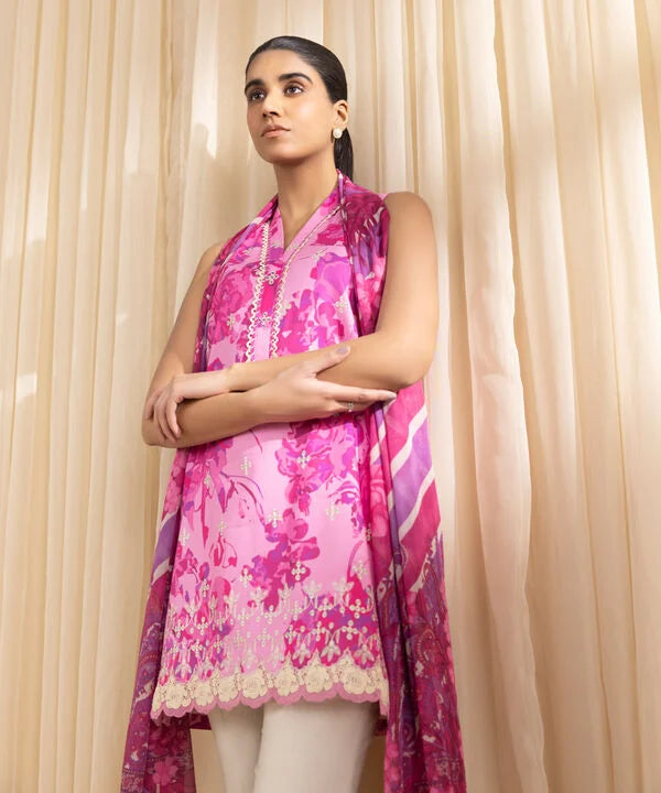 3 Piece - Embroidered Lawn Suit