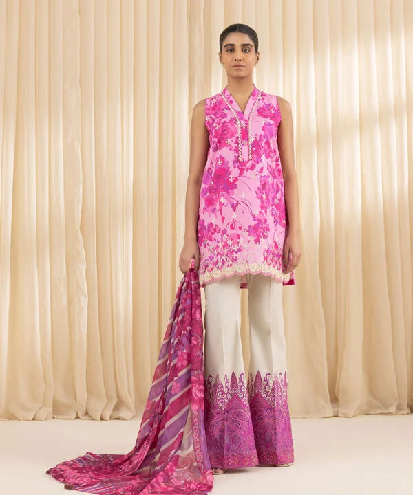 3 Piece - Embroidered Lawn Suit