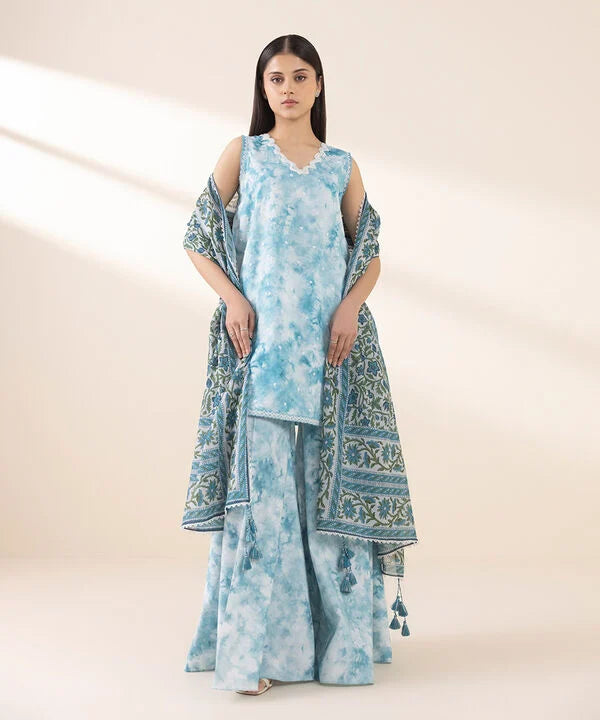 3 Piece - Embroidered Lawn Suit