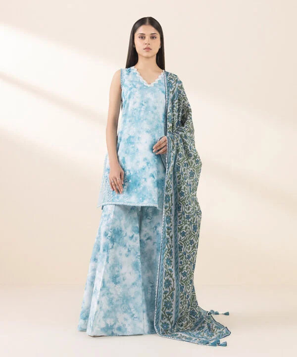 3 Piece - Embroidered Lawn Suit