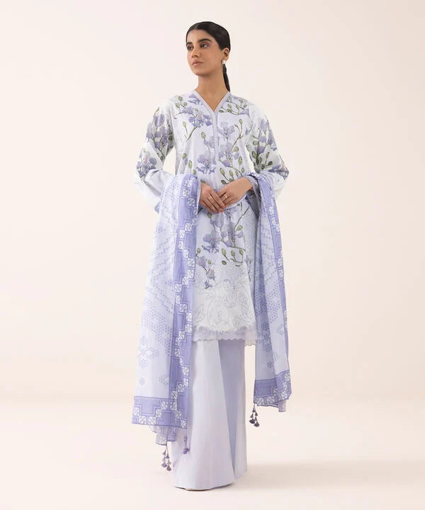 3 Piece - Embroidered Lawn Suit