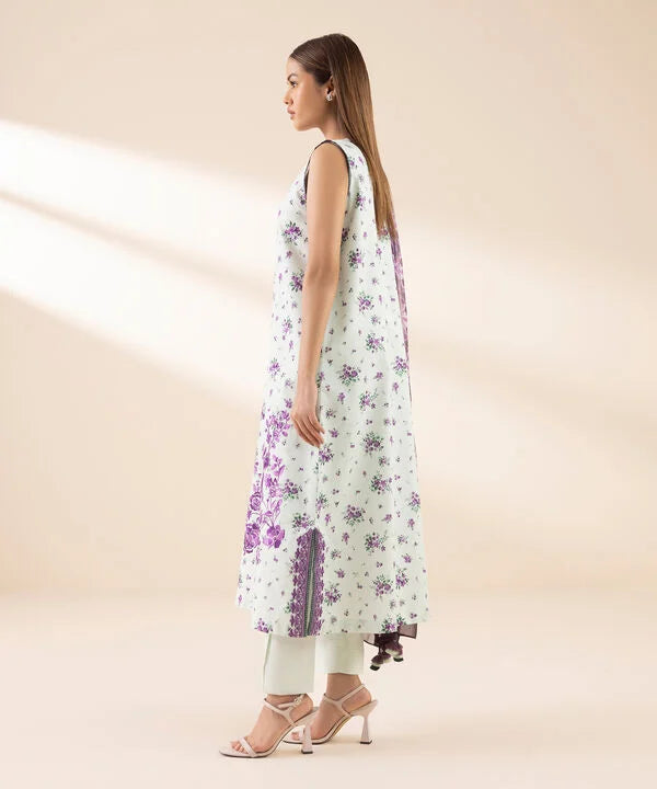 3 Piece - Embroidered Lawn Suit