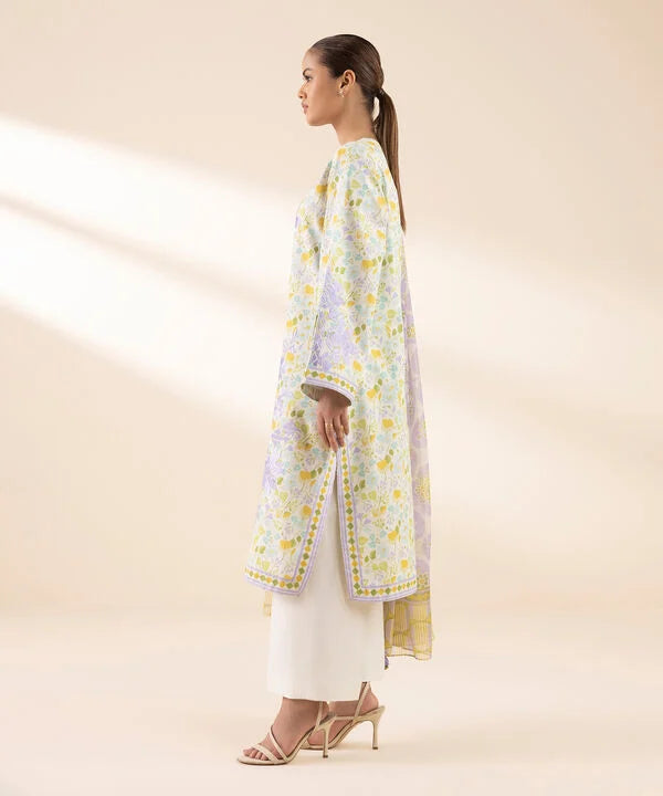 3 Piece - Embroidered Lawn Suit