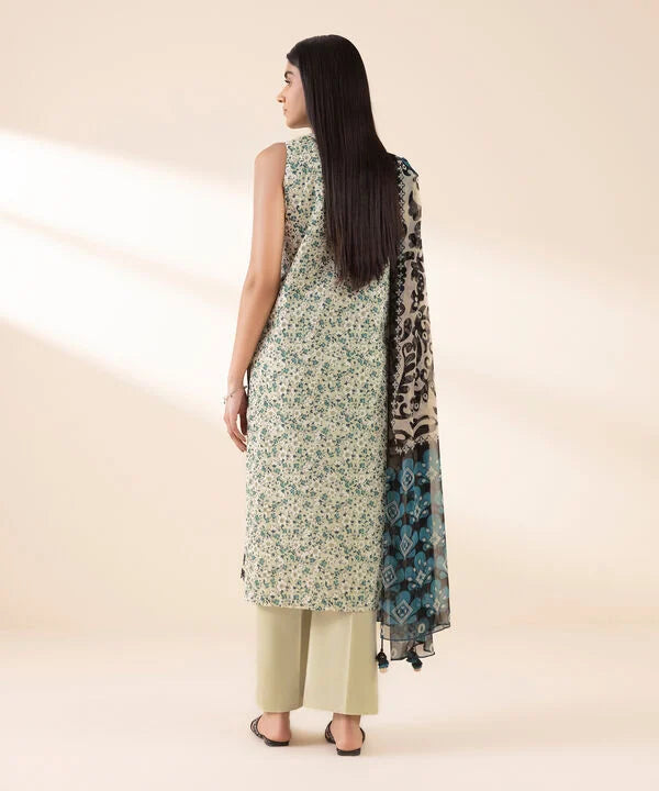 3 Piece - Embroidered Lawn Suit