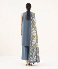 3 Piece - Embroidered Light Khaddar Suit