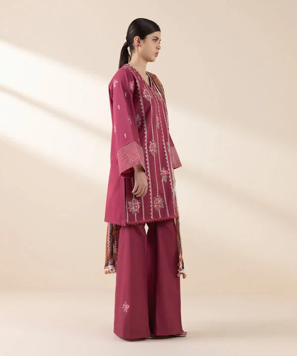 3 Piece - Embroidered Lawn Suit