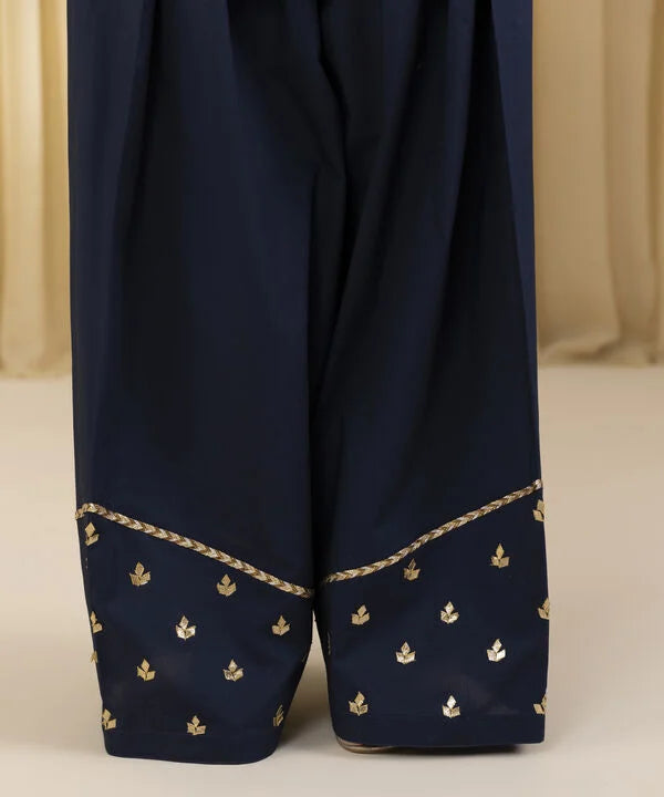 3 Piece - Embroidered Dobby Suit