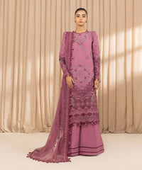 3 Piece - Embroidered Dobby Suit