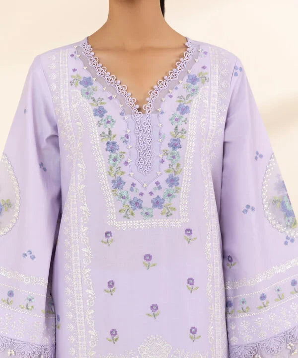 3 Piece - Embroidered Lawn Suit