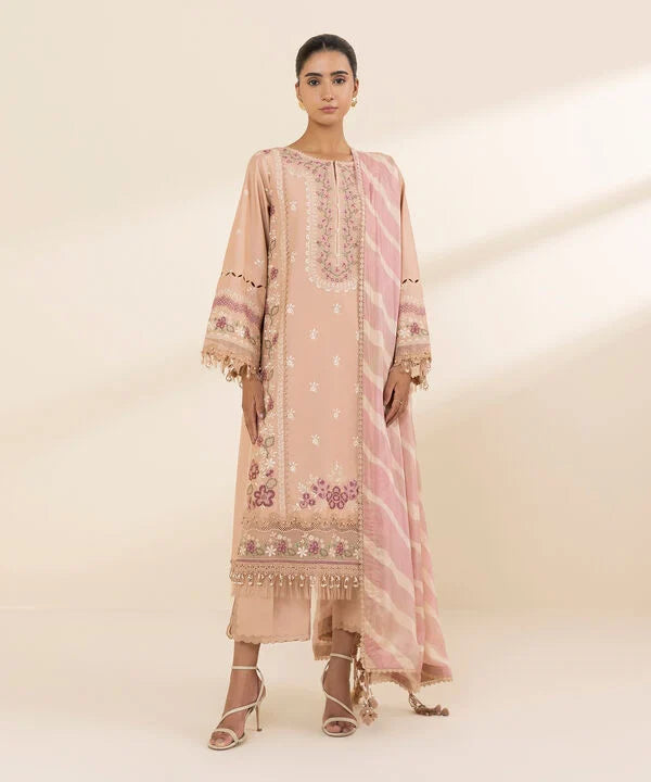 3 Piece - Embroidered Lawn Suit