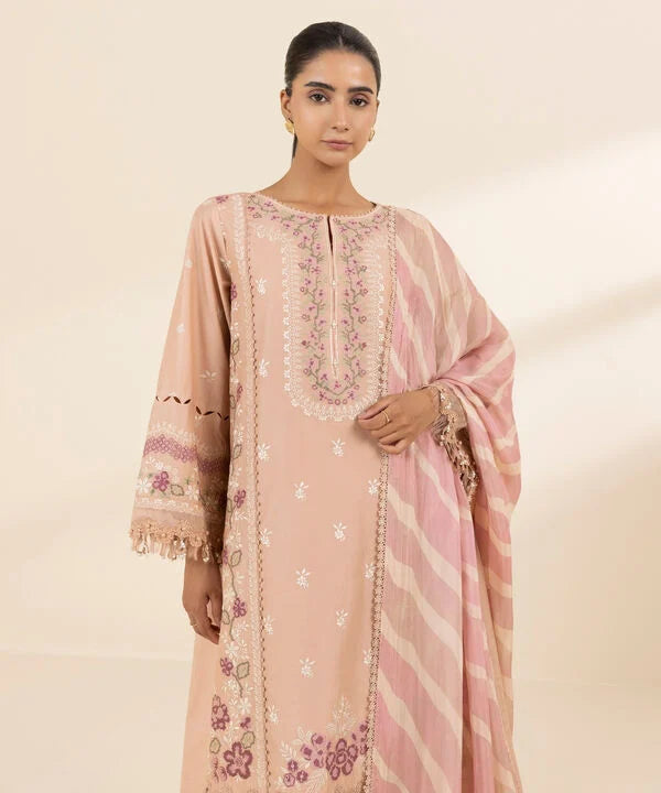 3 Piece - Embroidered Lawn Suit