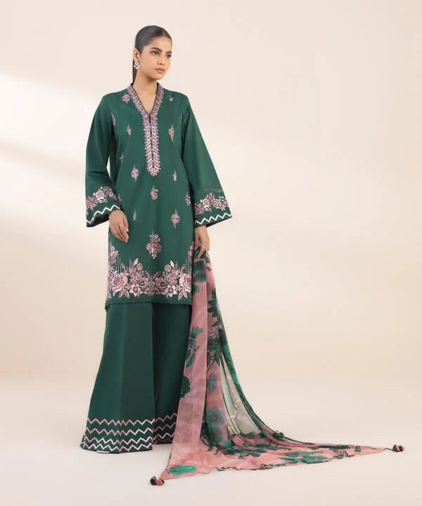 3 Piece - Embroidered Lawn Suit