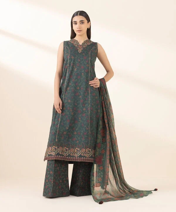 3 Piece - Embroidered Lawn Suit