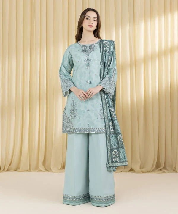 3 Piece - Embroidered Lawn Suit