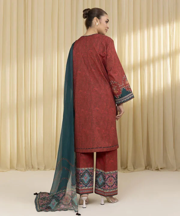 3 Piece - Embroidered Lawn Suit