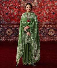 3 Piece - Embroidered Light Khaddar Suit