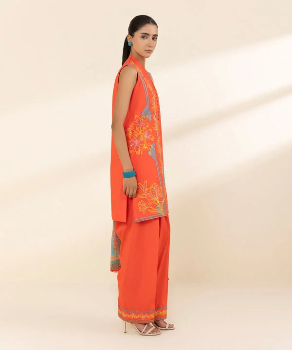 3 Piece - Embroidered Lawn Suit