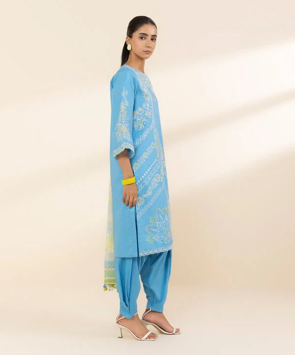 3 Piece - Embroidered Lawn Suit