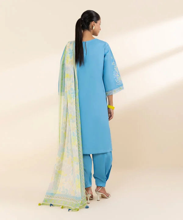 3 Piece - Embroidered Lawn Suit