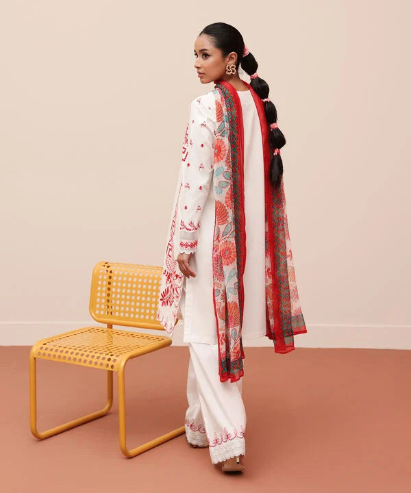 3 Piece - Embroidered Lawn Suit