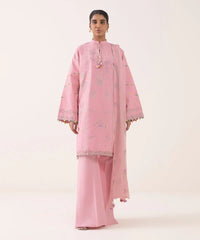 3 Piece - Embroidered Dobby Suit