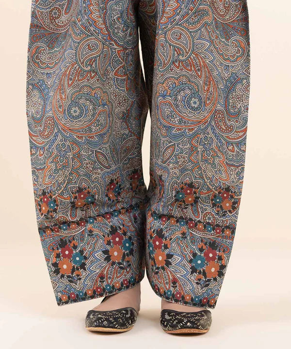 2 Piece - Embroidered Light Khaddar Suit