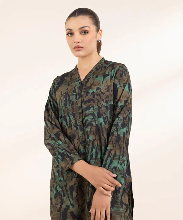 Printed Arabic Lawn Shirt
