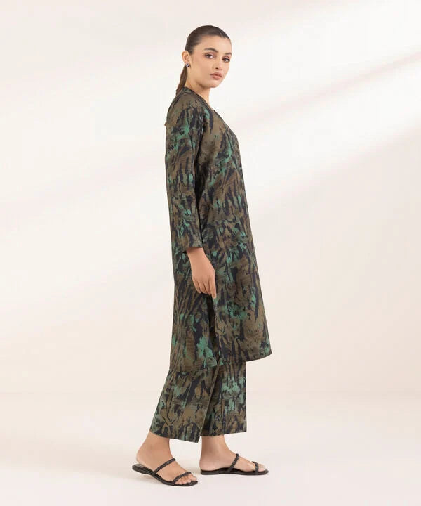 Printed Arabic Lawn Shirt