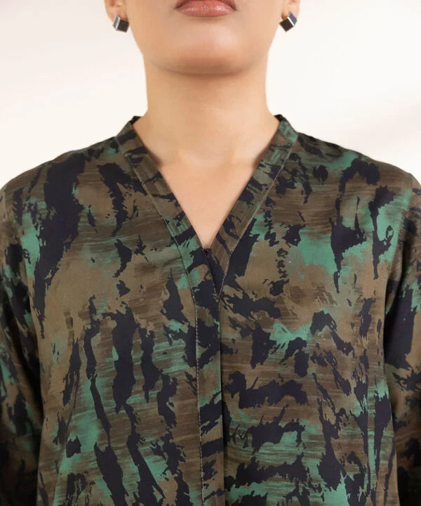 Printed Arabic Lawn Shirt