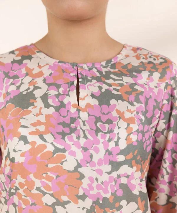 Printed Arabic Lawn Shirt