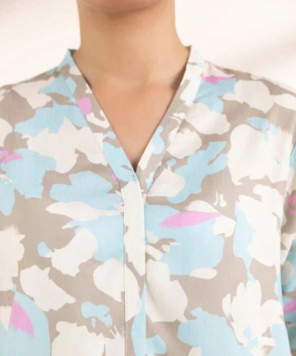 Printed Arabic Lawn Shirt