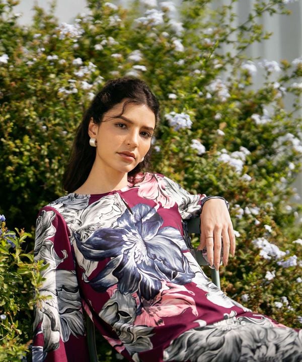 Printed Arabic Lawn Shirt