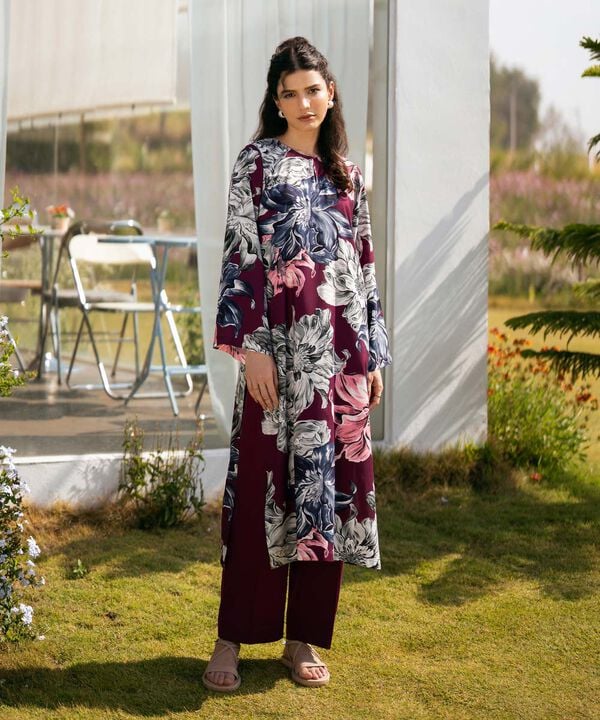 Printed Arabic Lawn Shirt