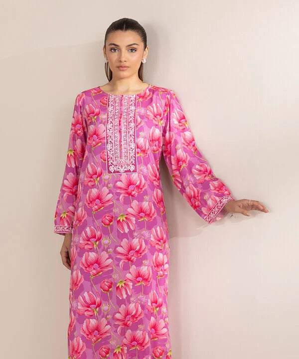 Embroidered Arabic Lawn Shirt