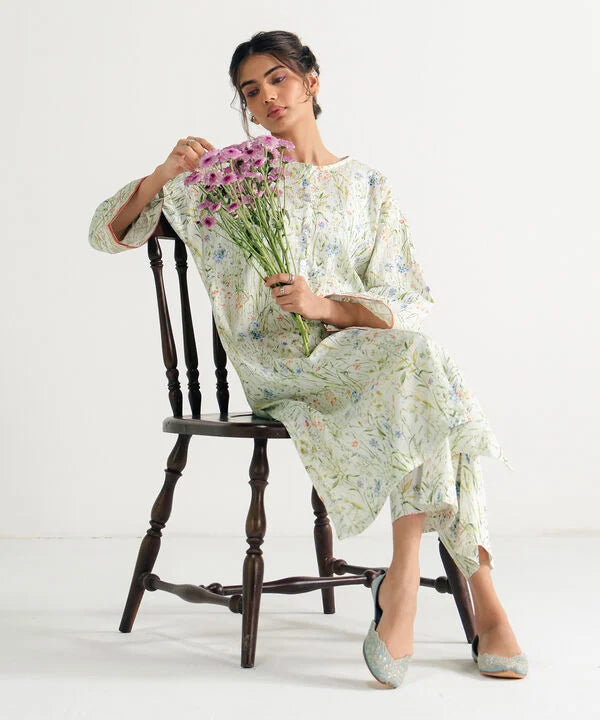 Printed Seersucker Shirt