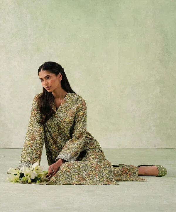 Printed Seersucker Shirt