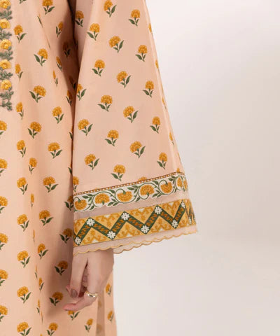 3 Piece - Embroidered Cambric Suit