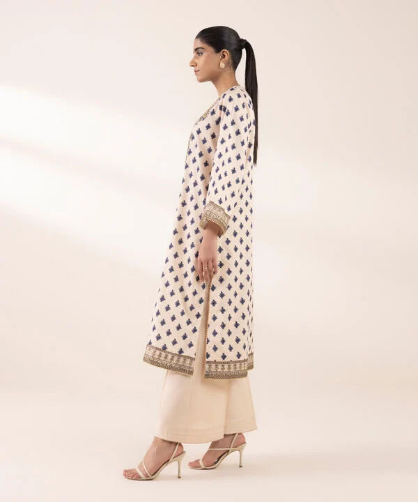 Embroidered Cotton Satin Shirt