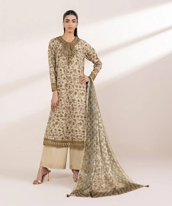 Embroidered Cotton Satin Shirt