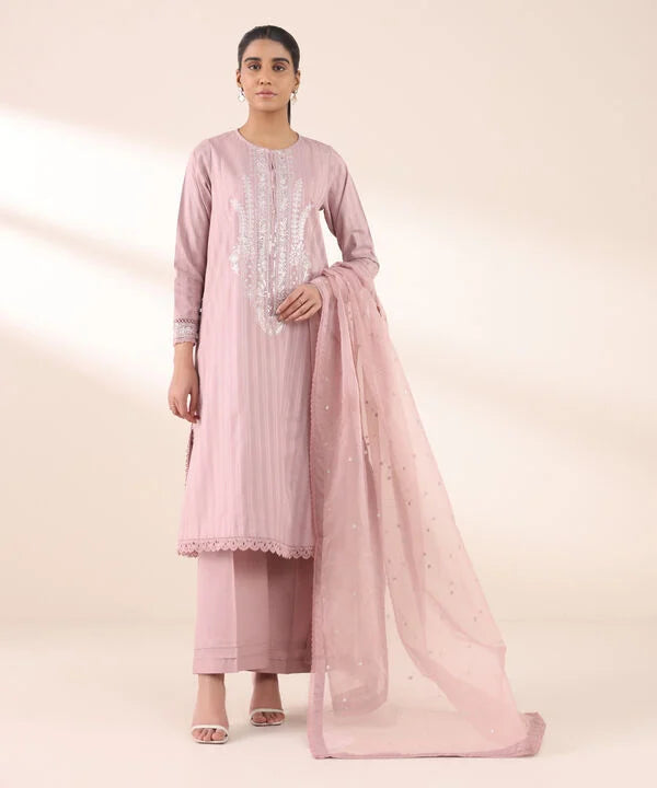 Embroidered Dobby Shirt