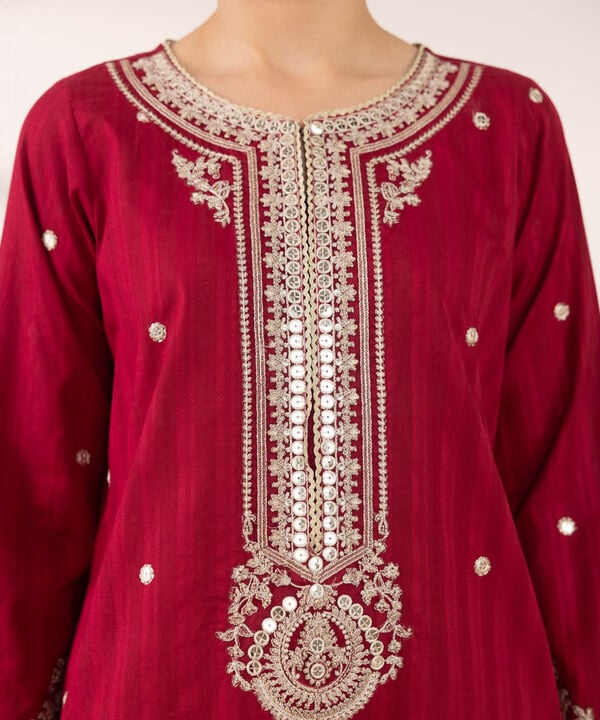 Embroidered Dobby Shirt