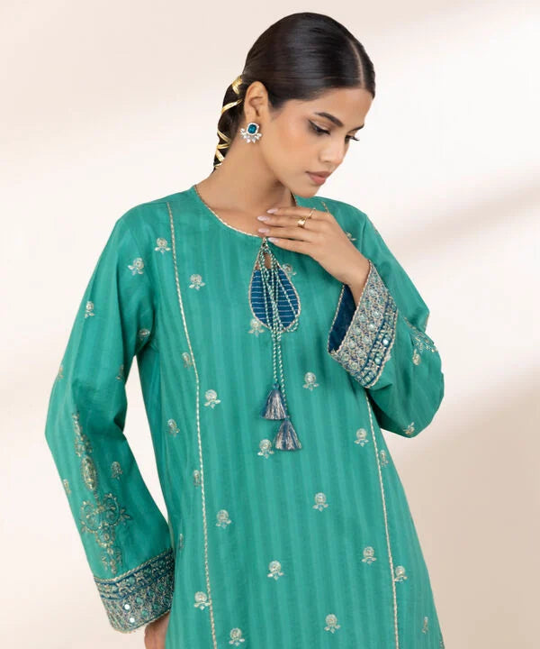 Embroidered Dobby Shirt