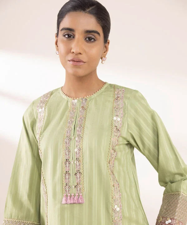 Embroidered Dobby Shirt