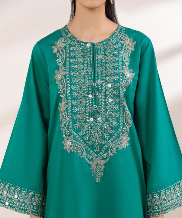 Embroidered Dobby Shirt