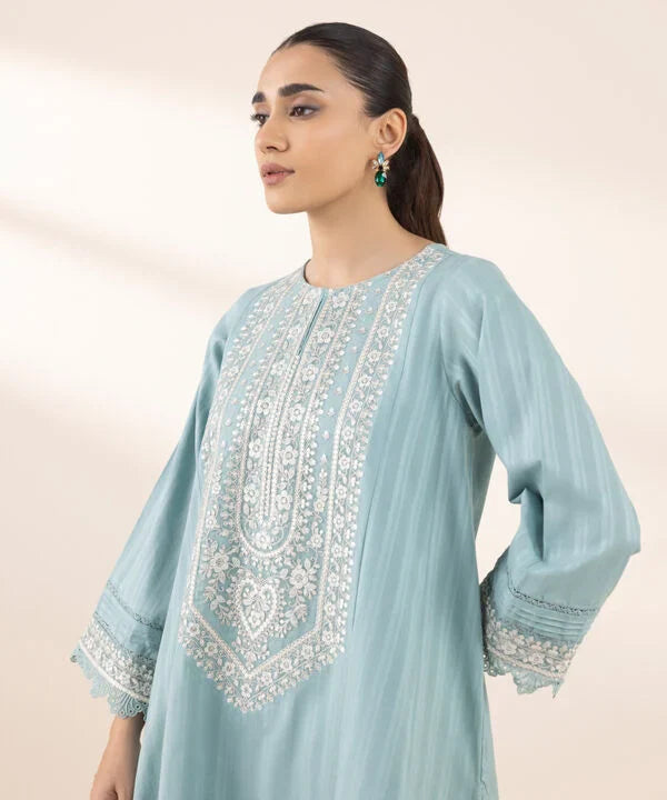 Embroidered Dobby Shirt