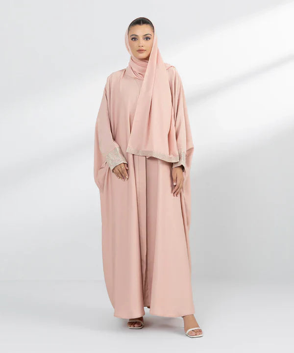 Embroidered Kaftan Abaya Set