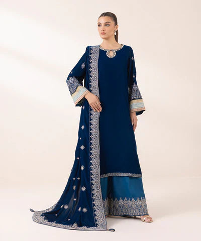 Embroidered Velvet Dupatta