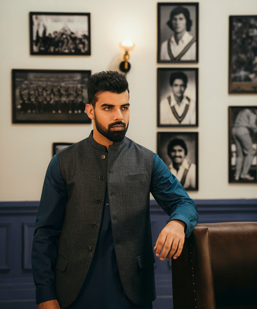 Textured Cotton Suit