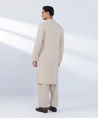Embroidered Viscose Blended Suit - Regular Fit