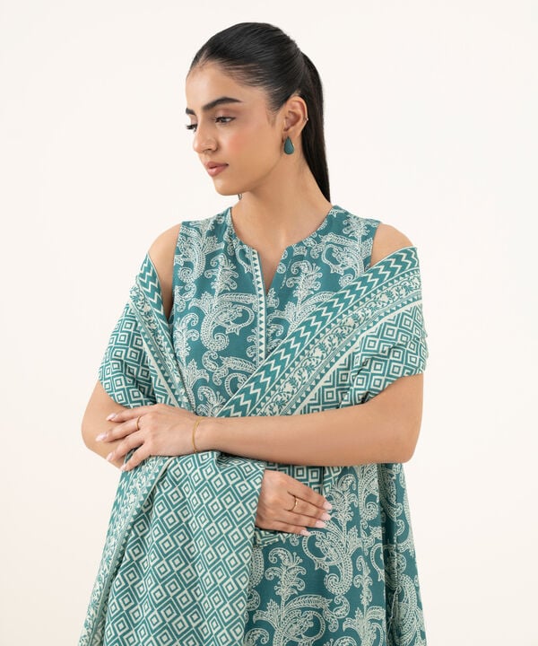 3 Piece - Printed Lawn Suit